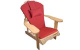 Adirondack chairs and other natural wood patio furniture                                                                                                                                                                                                       