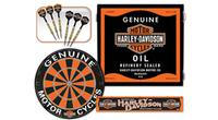 Harley Davidson Dartboard, Darts and Cabinet Kit