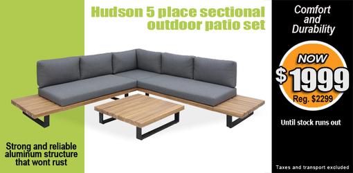 Hudson outdoor patio set on sale - Limited quantity