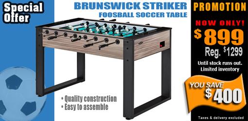 Brunswick Striker foosball soccer table