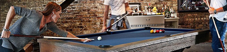 Pool Tables and Snooker <br> over 40 models at Vaudreuil, Laval, St-Hubert and Ottawa stores                                                                                                                                                                   