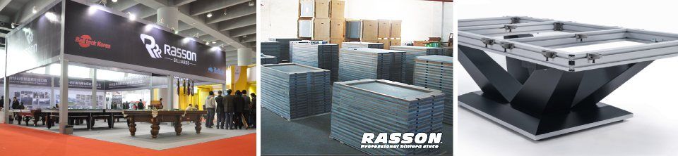 Manufacturing of the slate and other components of the Rasson brand competition tournament quality professional pool tables and snooker tables.