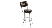 Harley Davidson bar stool with backrest