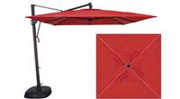 Parasol de patio ou jardin 10' carré rouge Treasure Garden