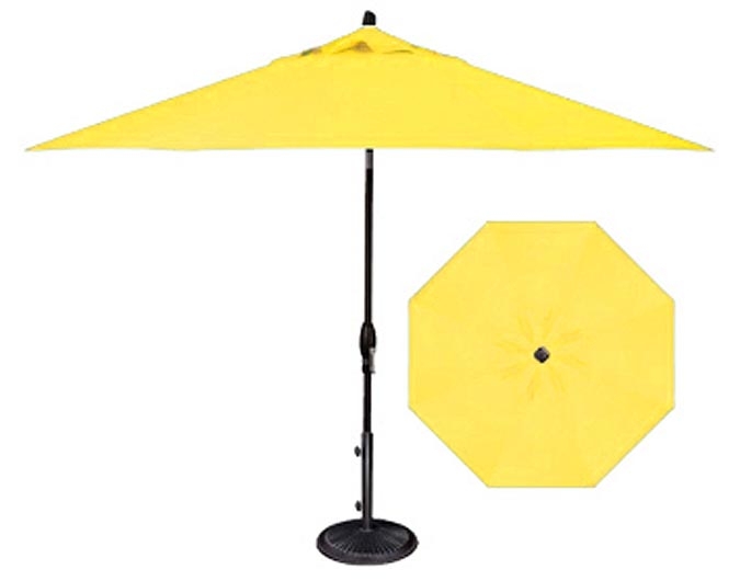 9 foot patio umbrella canada Yellow garden umbrella by Treasure Garden