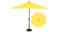 Yellow garden umbrella in 9 foot market style