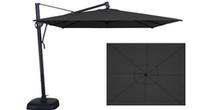 Parasol de jardin rectangulaire noir 10 x 13 pieds Treasure Garden