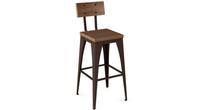 Amisco Upright 40264 Industrial looking barstool