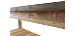Industrial bar table - Recycled wood and repurposed slate