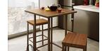 Bradley Amisco rectangular industrial barstool with repurposed wood seat