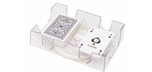 Rotating game card tray