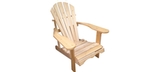 Chaise Adirondack en bois de cèdre Canadien