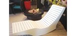 Chaise longue berçante en bois Ogni Balance
