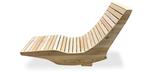 Chaise longue berçante en bois Ogni Balance