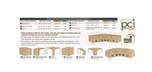 Left end sectional patio furniture protective cover 32W x 40D x 32H