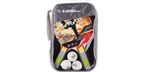 Karate ping pong table tennis paddle set of 2 rackets and 3 balls