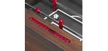 Dark brown simulated wood finish foosball soccer table