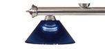 Lampe de billard 3 lustres bleu royal