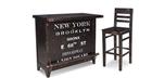 Tabouret de bar résidentiel rustique industriel Graffiti