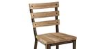 Dexter industrial repurposed looking metal and wood bar stool