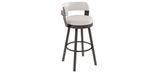 Russell metal rivet modern bar stool