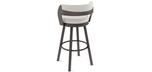 Russell metal rivet modern bar stool