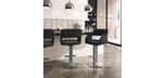 Positano black modern kitchen stool