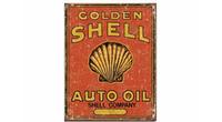 Shell Motor Oil reproduction vintage looking tin sign