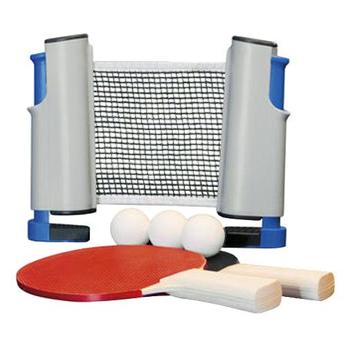 Ensemble Ping Pong Portable: Inclut 2 Raquettes, 1 Filet, 4 Balles