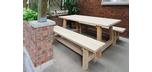 Canadian white cedar wood outdoor dining table