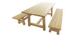 Outdoor bench made of White Cedar