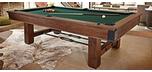 Brunswick Canton rustic industrial style pool table