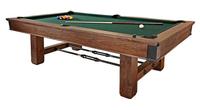 Brunswick Canton rustic industrial style pool table