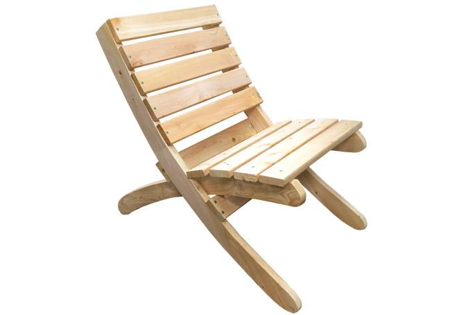 Portable Folding Wooden Camping Chair