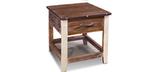 Urban Loft rustic wood end table