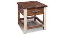 Table d'appoint Urban Loft en bois rustique