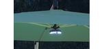 Lumière de parasol jardin DEL avec haut-parleur Bluetooth