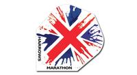 Plumes de dards Harrows Marathon drapeau d'angleterre 1545