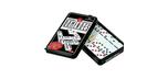 Domino game set of 26 pieces with tin box