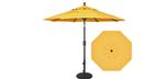 Parasol de marché jaune citron 7½ pieds