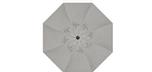7½ foot silver grey market umbrella by Treasure Garden