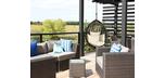 Escape patio hanging chair on chain without frame