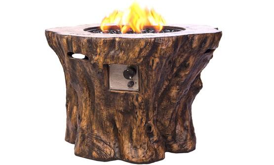 Faux Wood Log Tree Trunk Stump Propane, Fake Logs For Gas Fire Pit