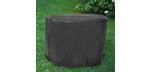 Faux wood log tree trunk stump propane gas fire pit table