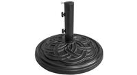 Black 28 pound patio market umbrella base