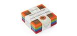 Set of 4 coloured wood Tropical coasters
