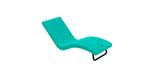 Siesta poly-composite turquoise lounge chair