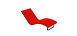 Siesta poly-composite turquoise lounge chair