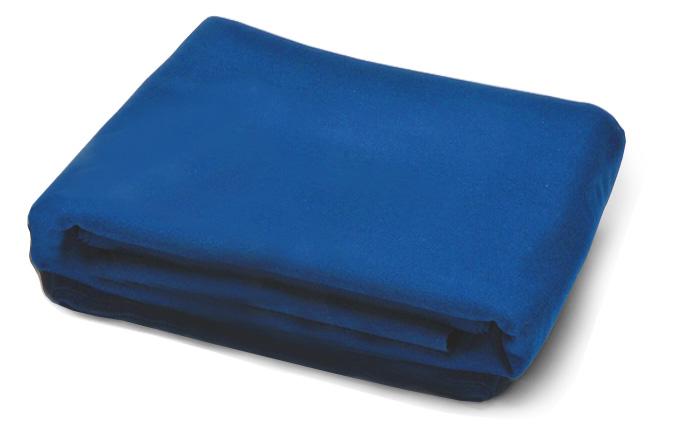 Nappe de Billard Mélange de Laine Prédécoupé et Coussin de Table 9ft Bleu 