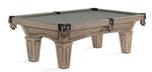 Brunswick Allenton 8 foot rustic pool table in driftwood finish